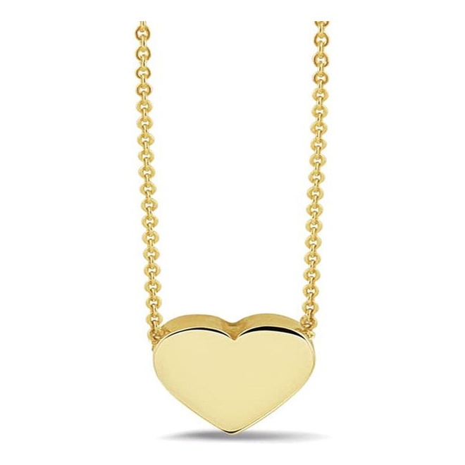 See You 701 Y 14k gouden ketting en hart ashanger met hars