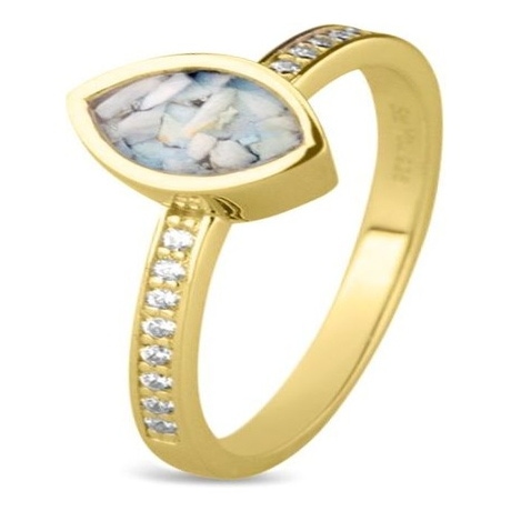 See You RG 016 Y 14k gouden asring met diamant en hars