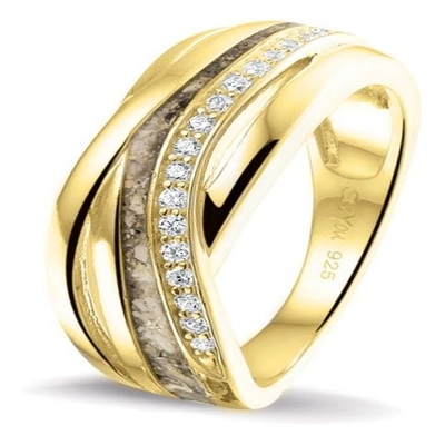 See You RG 013 14k gouden asring met diamant en hars