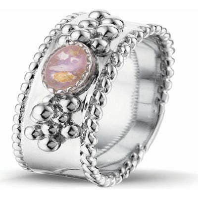 See You ROR 001 S Royals zilveren asring 8 mm met hars