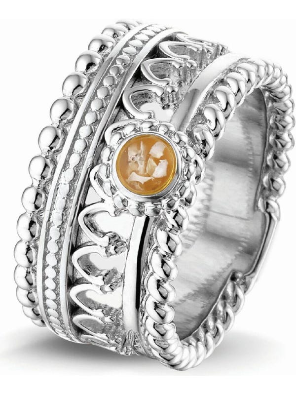 See You ROR 004 S Royals zilveren asring 11 mm met hars