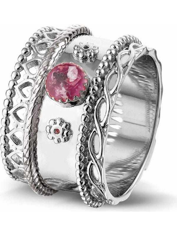 See You ROR 006 S Royals zilveren asring 13,5 mm met hars