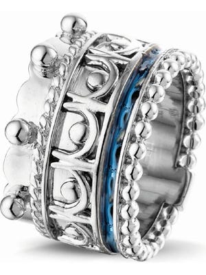 See You ROR 007 S Royals zilveren asring 14 mm met hars