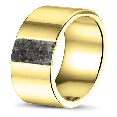 See You RS 008 14k gouden ring met as en hars