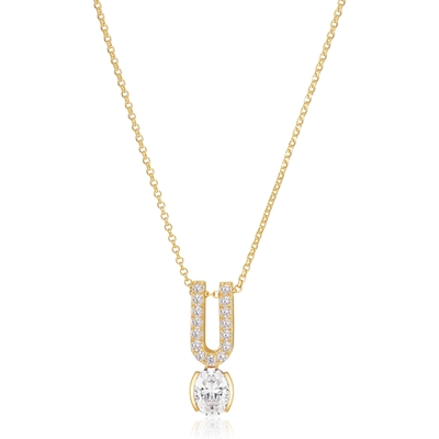 Sif Jakobs SJ-N2354-CZ-YG Ellisse Carezza Uno goudkleurige ketting