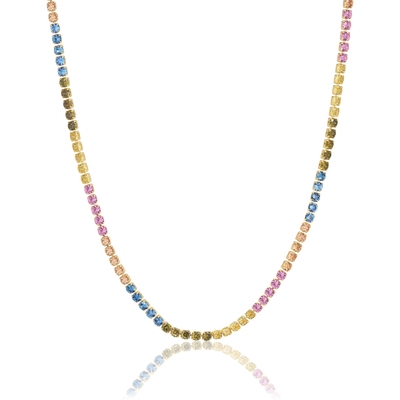 Sif Jakobs SJ-N2872-XCZ-YG Ellera Grande collier met gekleurde zirkonia