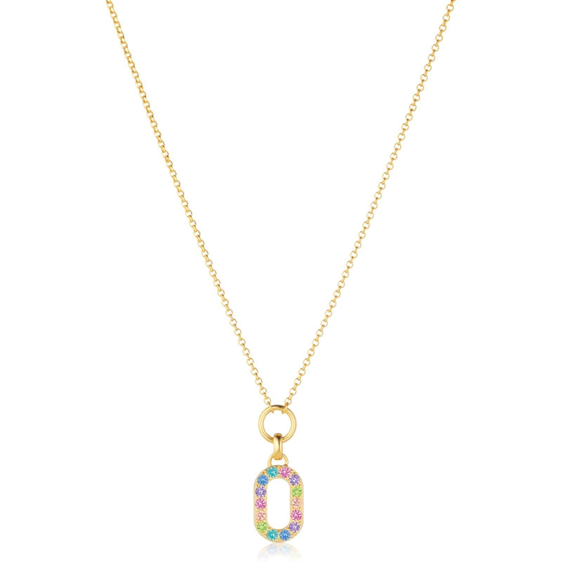 Sif Jakobs SJ-N42230-XCZ-YG Capizzi Piccolo goudkleurige ketting zirkonia