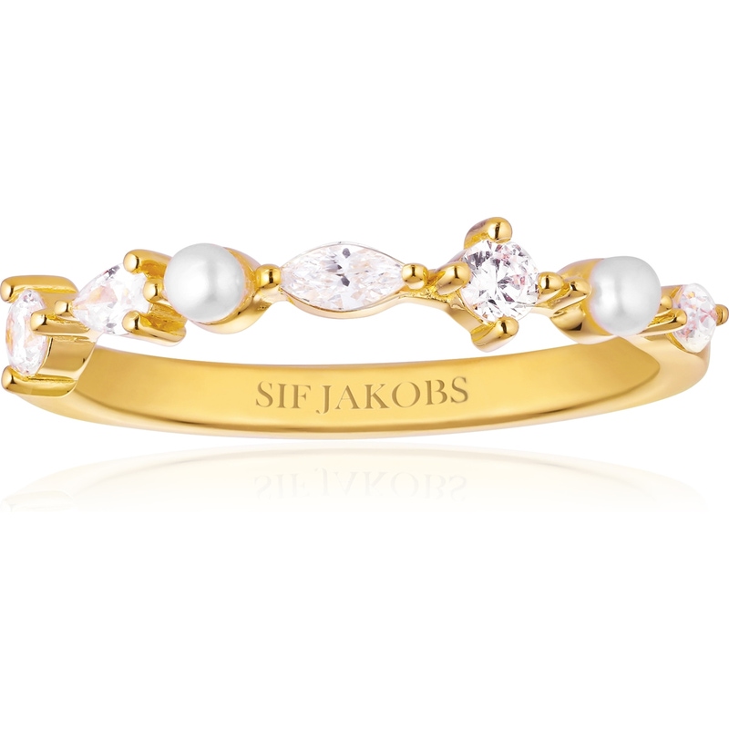 Sif Jakobs SJ-R12260-PCZ-YG Adria Piccolo ring parel en zirkonia