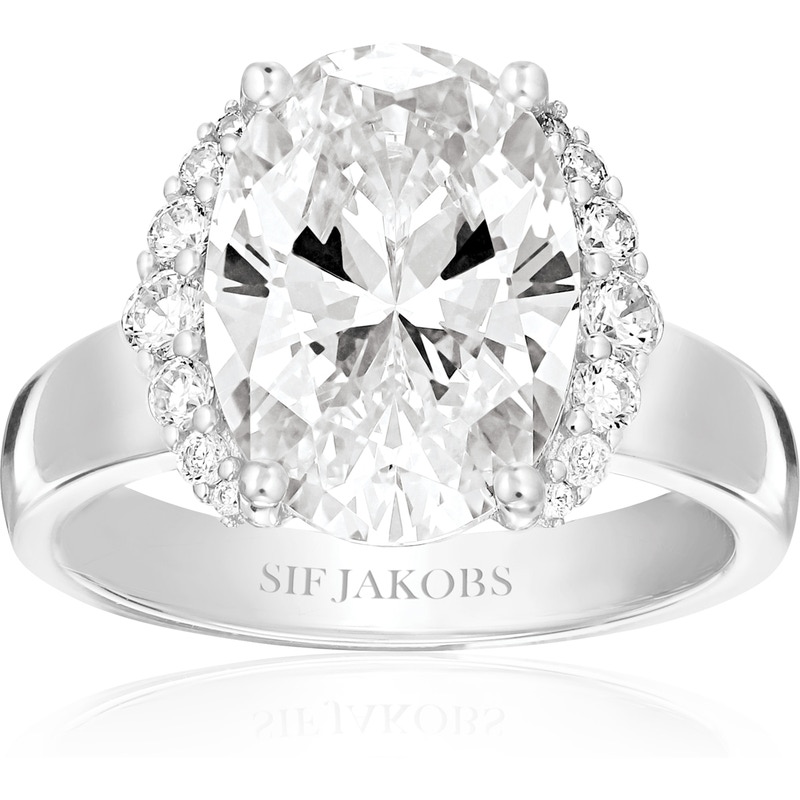Sif Jakobs SJ-R2342-CZ Ellisse Grande zilveren ring met zirkonia