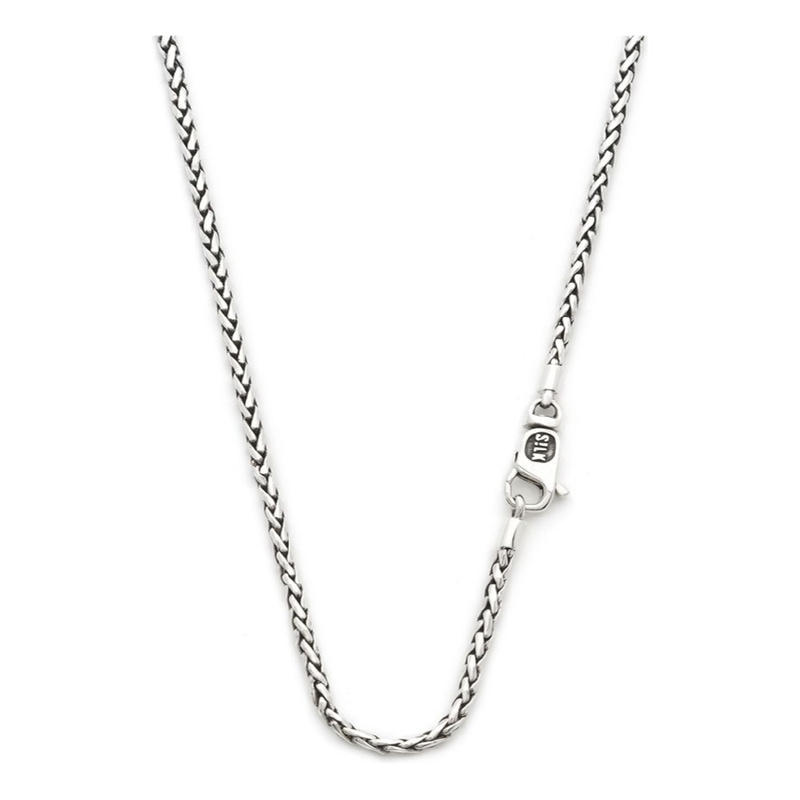 SILK 169 Fox zilveren herencollier