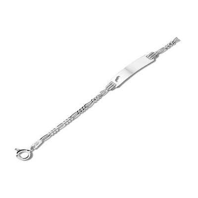 Treasure Collection TC-30958 Zilveren naamplaat armband kind