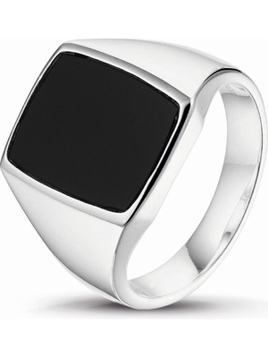 Treasure Collection TC-47854 Zilveren zegelring onyx E068