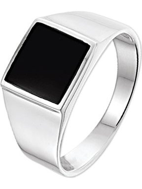 Treasure Collection TC-49059 Zilveren zegelring met onyx 10,5 mm