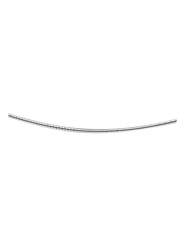 Treasure Collection TC-28135 Gerhodineerd zilveren collier omega