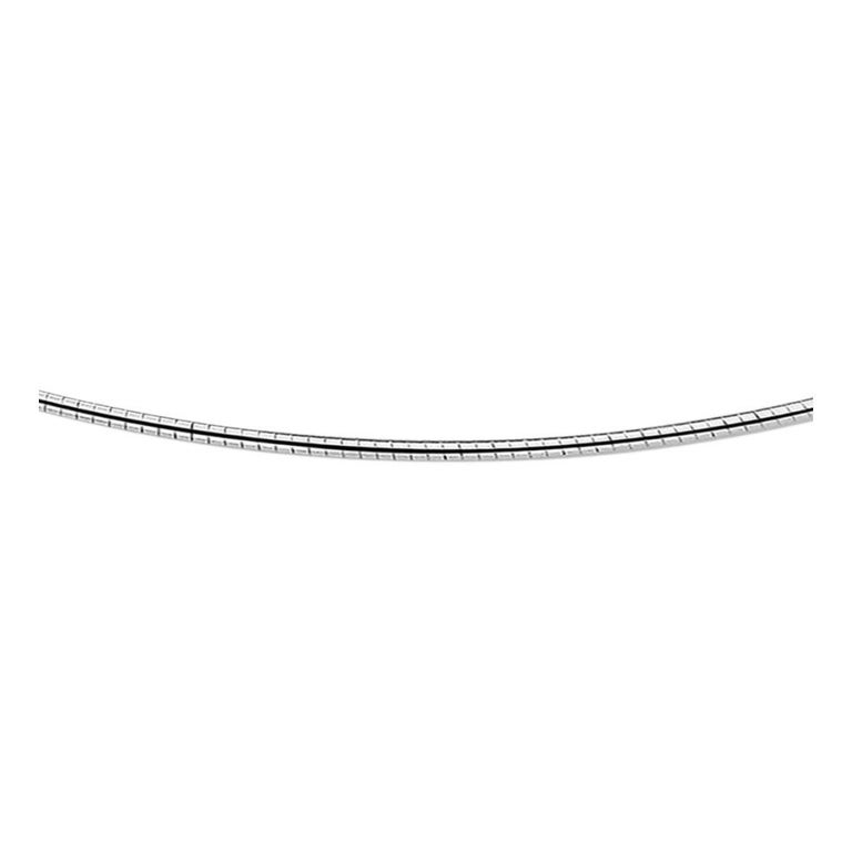 Treasure Collection TC-16013 Zilveren 2 mm omega collier