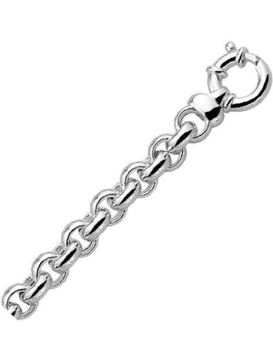 Treasure Collection TC-881564 Zilveren jasseron ketting 10 mm