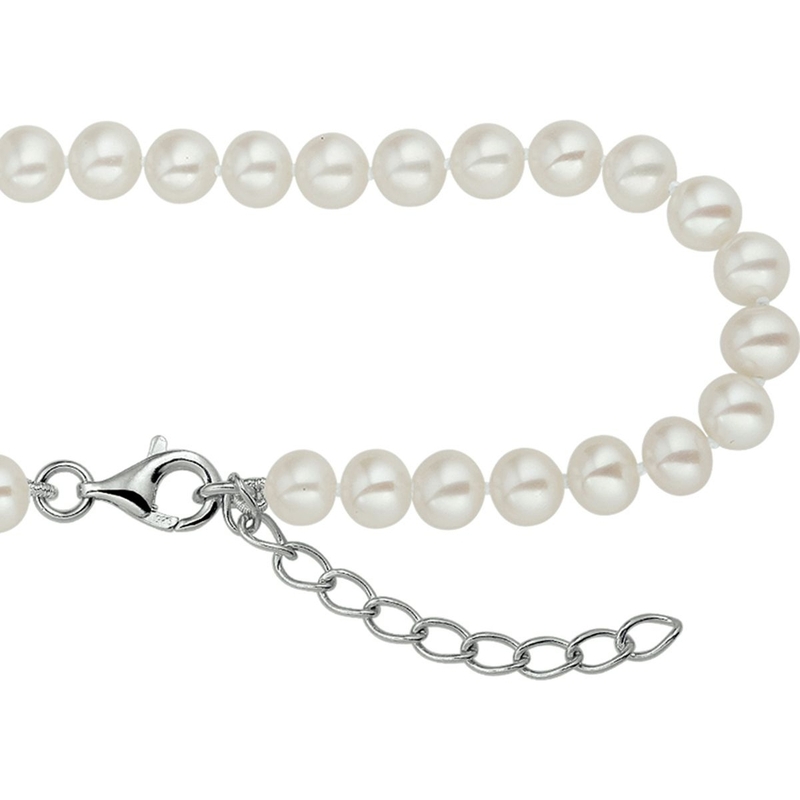 Treasure Collection TC-53527 Zilveren collier met parels 42-46 cm