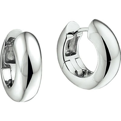 klapoorringen 65 mm  bol zilver gerhodineerd