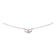 Treasure Collection TC-43145 Zilveren ketting met roze zirkonia