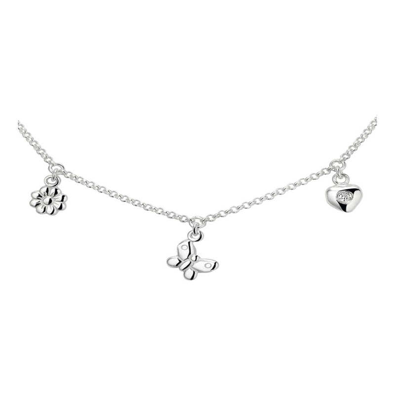 Treasure Collection TC-43150 Zilveren ketting diverse bedels