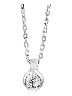 Treasure Collection TC-42657 Zilveren ketting met zirkonia