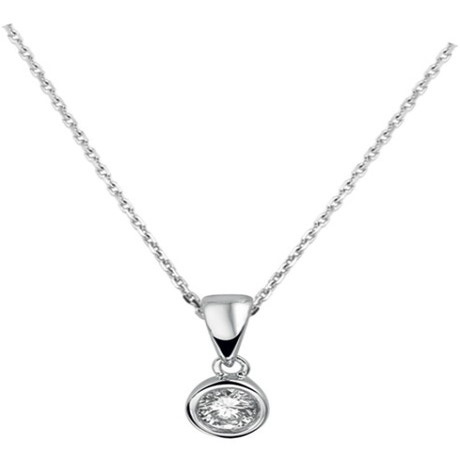 Treasure Collection TC-42654 Zilveren ketting met zirkonia