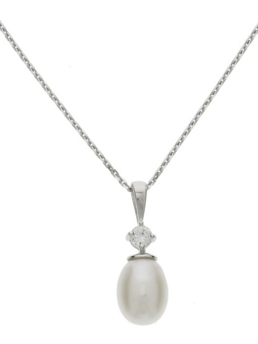 Treasure Collection TC-42649 Zilveren ketting met parel