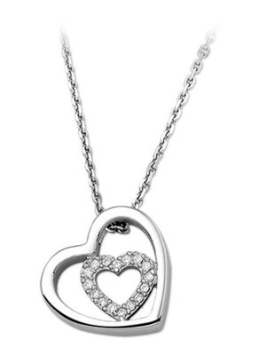 Treasure Collection TC-42661 Ketting met hart zirkonia