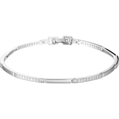 armband zirkonia 25 mm 18 cm zilver gerhodineerd