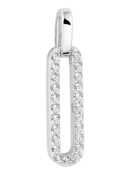 Treasure Collection TC-52351 Zilveren hanger met zirkonia 20 mm L672
