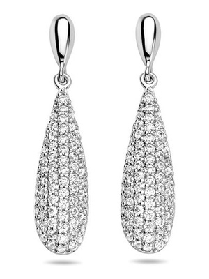 oorhangers zirkonia zilver gerhodineerd