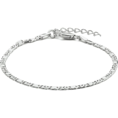 armband valkenoog met tussenstuk 24 mm 16  3 cm zilver gerhodineerd