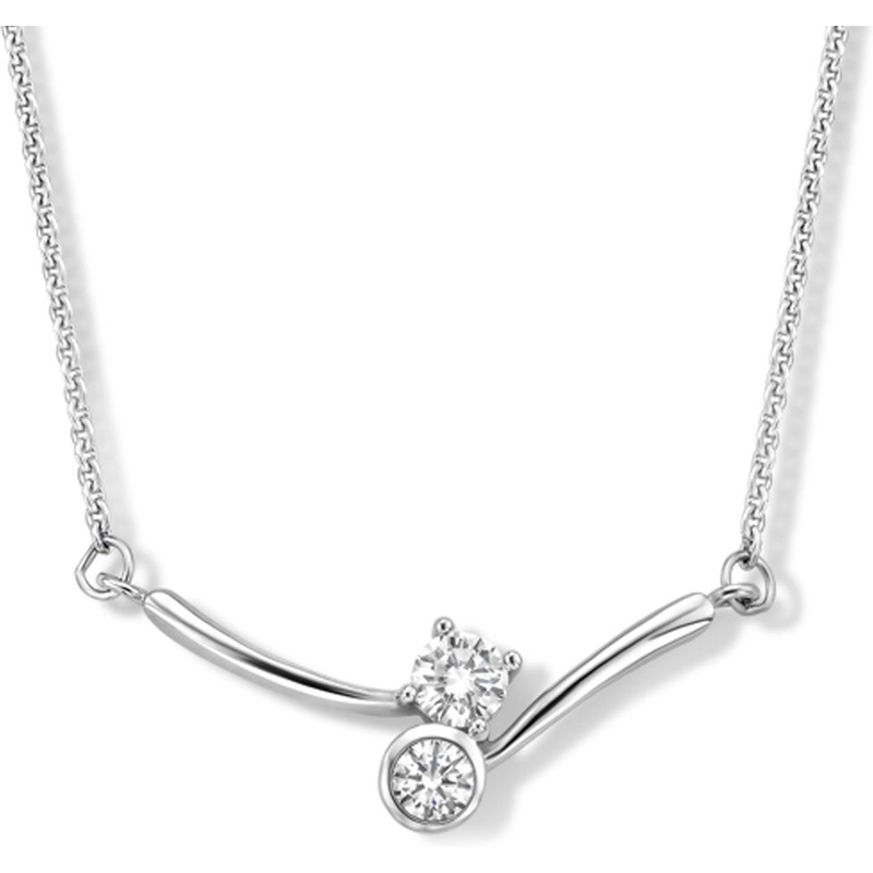 Treasure Collection 882950 Zilveren ketting met zirkonia