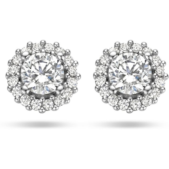 Treasure Collection 883672 Zilveren oorknopjes met zirkonia halo