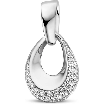 hanger zirkonia zilver gerhodineerd