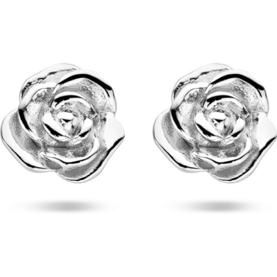oorknoppen roos zilver gerhodineerd