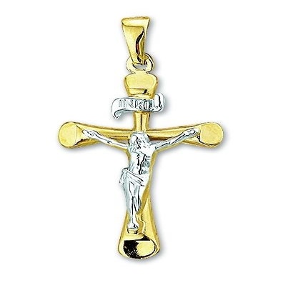 Treasure Collection TC-881233 14 karaat bicolor gouden kruisje