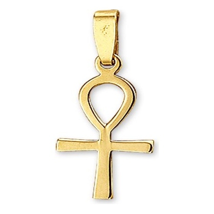 Treasure Collection TC-53713 14 karaat gouden hanger met ankh kruis 20 mm