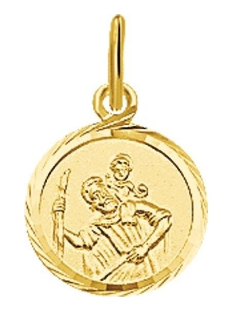 Treasure Collection TC-881620 14 karaat gouden hanger scapulier gediamanteerd