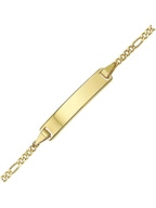 Treasure Collection TC-49570 14 karaat gouden graveerarmband figaro 5 mm
