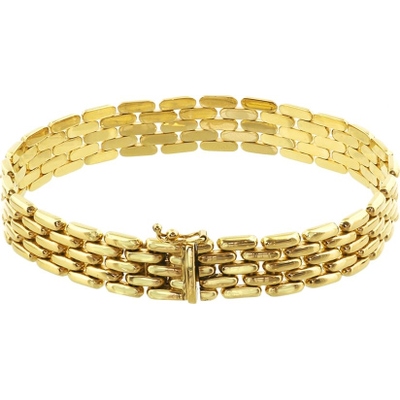 armband panter 105 mm 19 cm 14K geelgoud