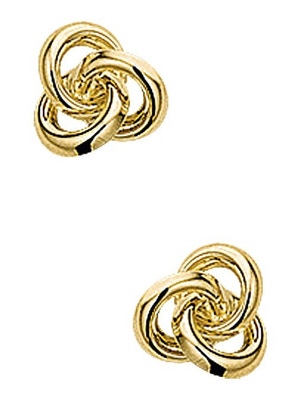 Treasure Collection TC-42817 Gouden oorknoppen knoop 7x7,5 mm
