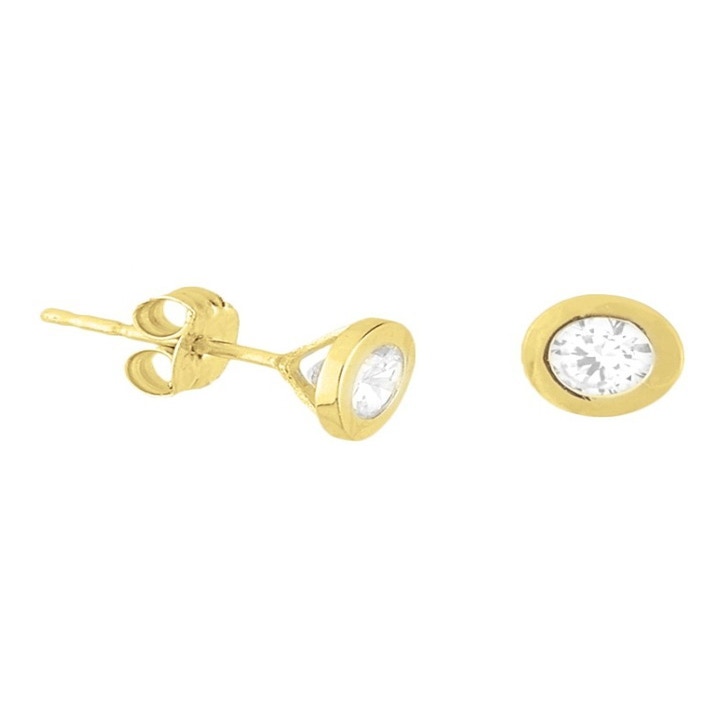Treasure Collection TC-42843 Gouden oorknoppen zirkonia