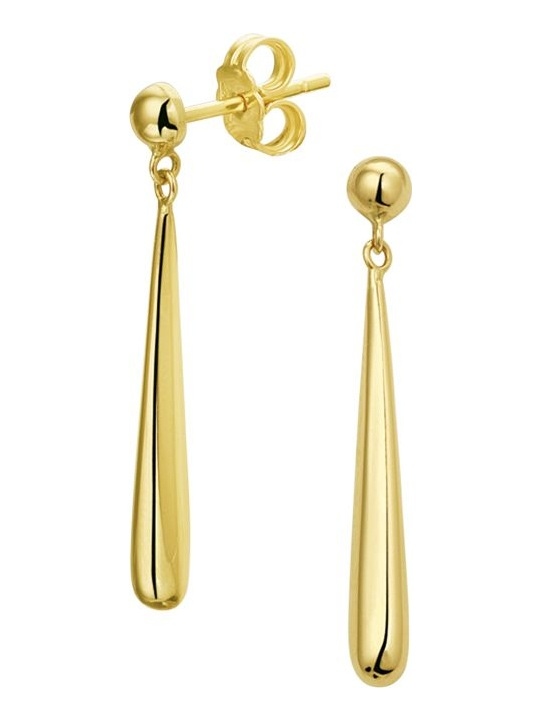 Treasure Collection TC-54995 14 karaat gouden druppel oorhangers 2,65 cm