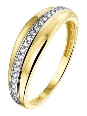Treasure Collection TC-44891 Gouden ring met zirkonia C148