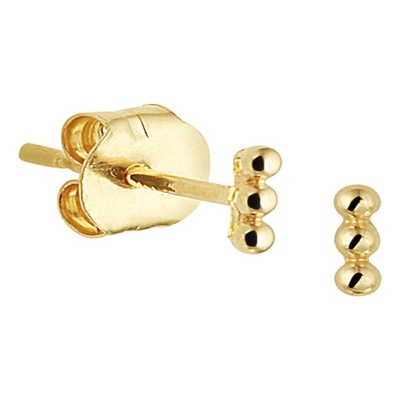 oorknoppen bolletjes 14K geelgoud