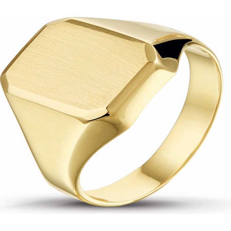 Treasure Collection TC-47767 14 karaat gouden graveerring gediamanteerd