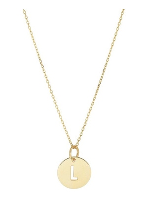 Treasure Collection L432 14 karaat gouden ketting met letter 40-44 cm
