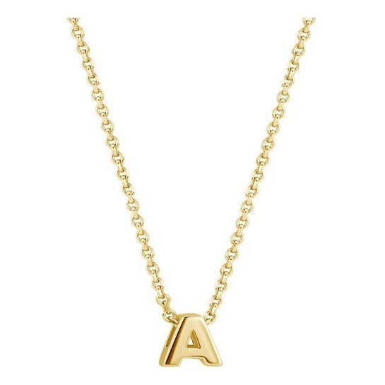 Treasure Collection TC-50714 14 karaat gouden ketting met letter 41-45 cm A