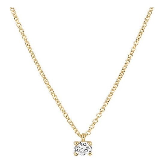 Treasure Collection TC-52227 14 karaat gouden ketting met zirkonia 40-44 cm K083